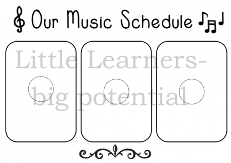 Our Music Schedule